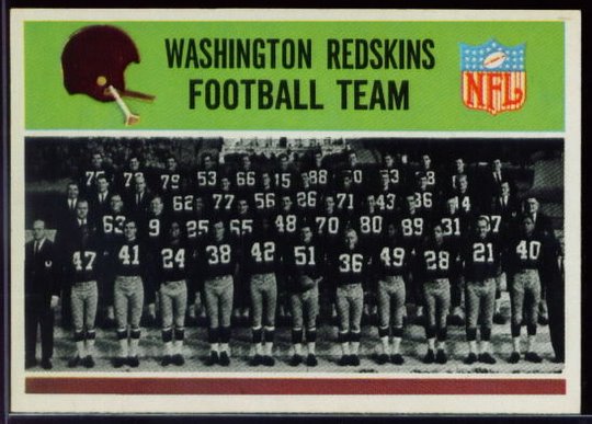 183 Redskins Team Card